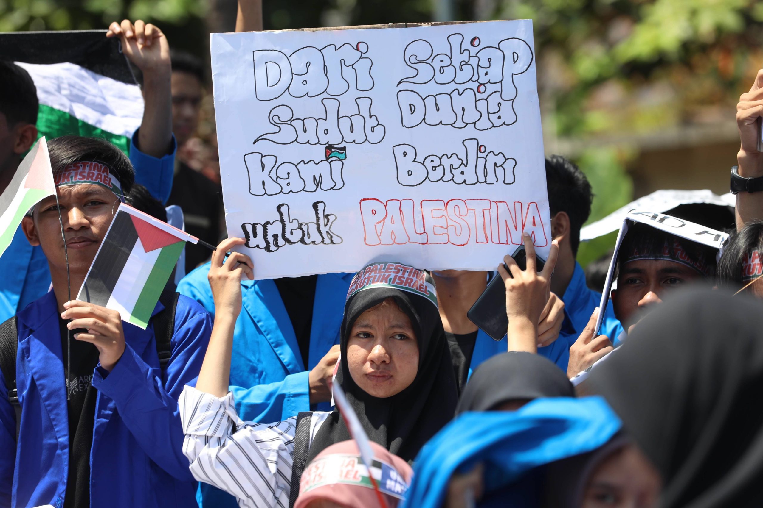 Aksi Solidaritas Unismuh Makassar untuk Palestina