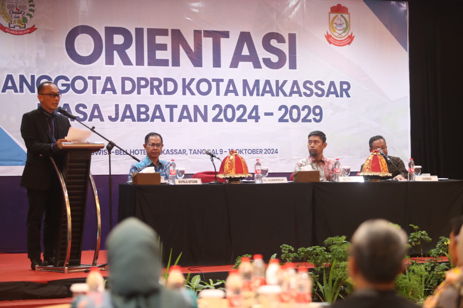 Pjs Wali Kota Makassar Hadiri Penutupan Orientasi Anggota DPRD Kota Makassar 2024-2029