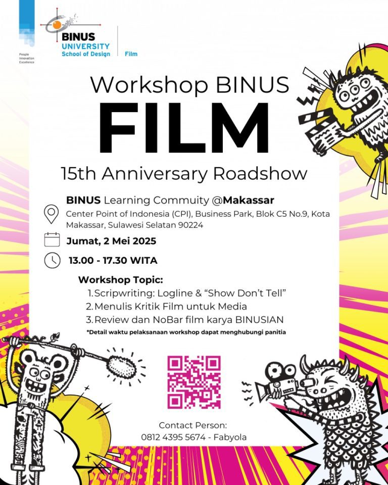 BINUS Film Gelar Roadshow 15 Tahun di Makassar: Kolaborasi dengan Komunitas Film, Seni, dan Budaya