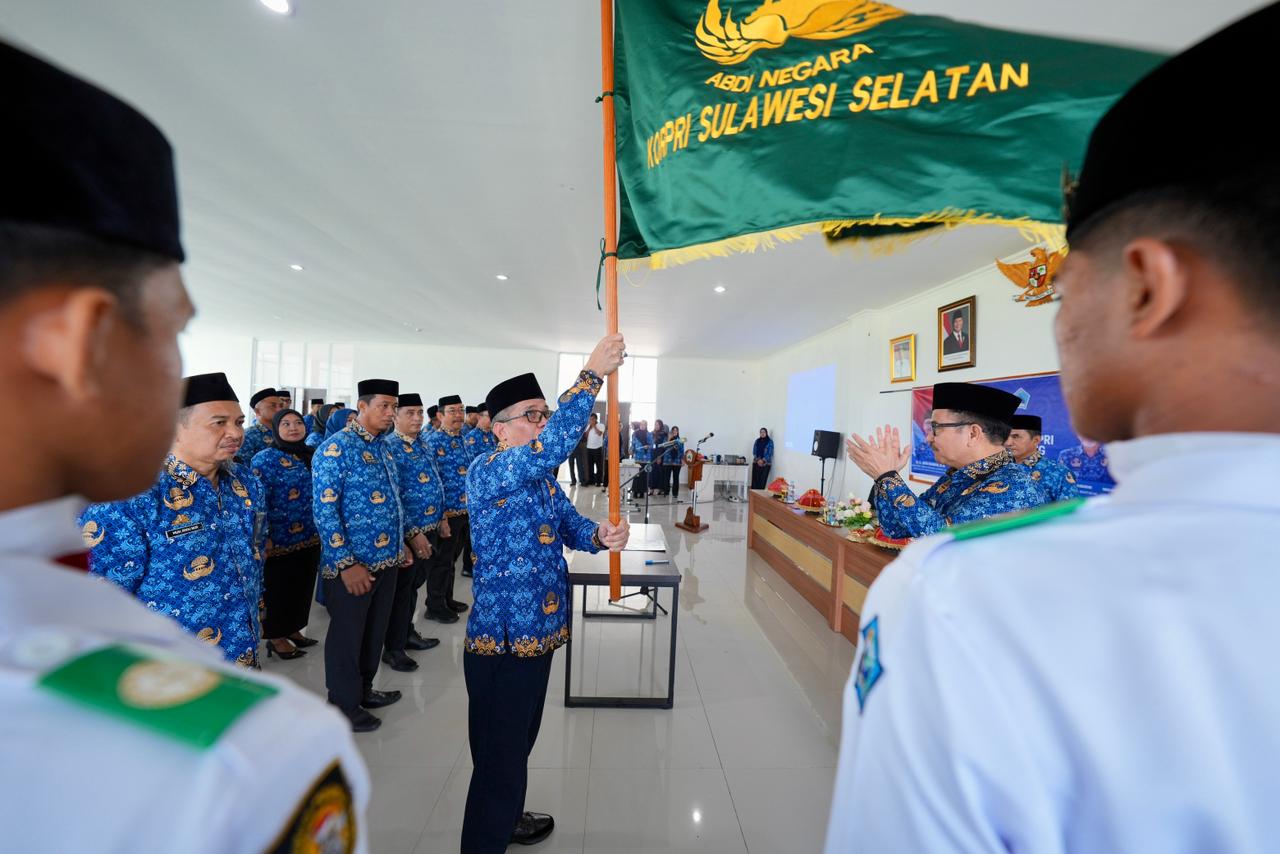 Sekda Sulsel Kukuhkan Pengurus Korpri Bantaeng 2025–2030, Dorong ASN Profesional
